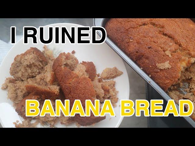 I STILL CAN'T BAKE | BANANA BREAD | KHADS COOKING FOR THE FIRST TIME