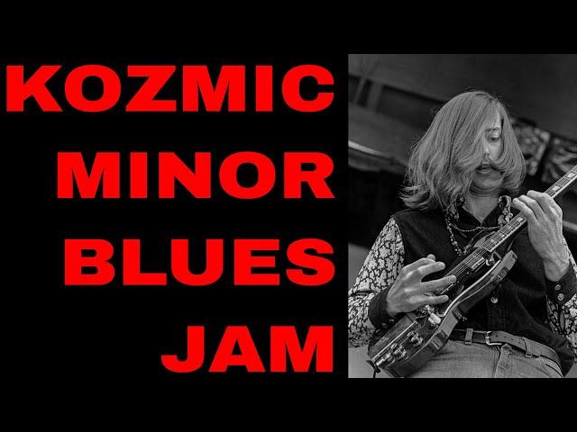 Kozmic Minor Blues Jam | Guitar Backing Track in A Minor