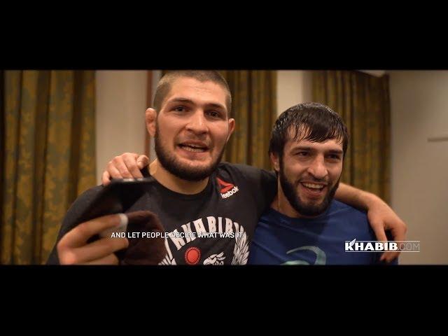 Khabib, Islam and team at UFC St. Petersburg!