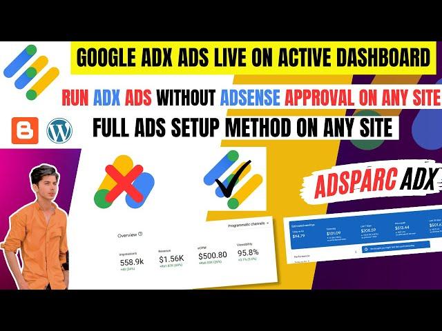 Google ADX and Active Dashboard Full Ad Setup Method 2024 | Run ADX Ads on Any Website | 2024