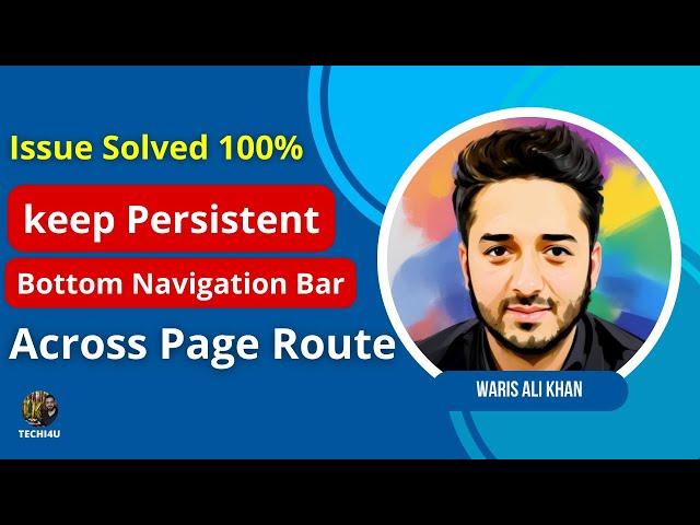 Issue Solved - keep persistent bottom navigation bar across page route flutter