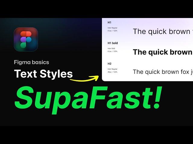 Fastest way to create text styles in Figma