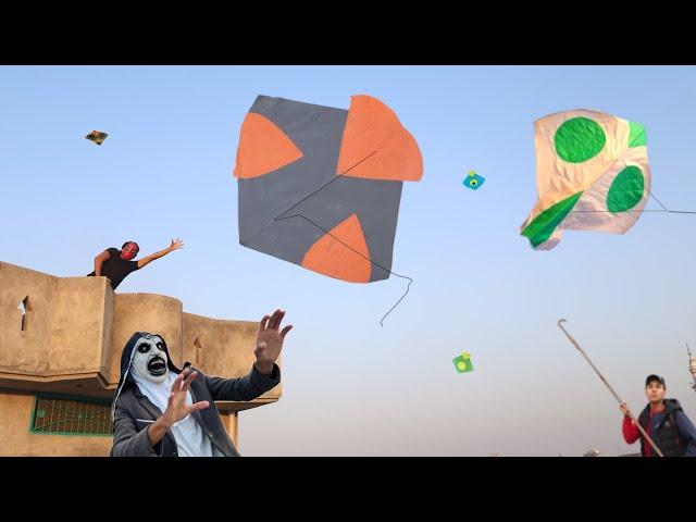 Pakistani Kite Vs Black Bhoot Kite Catch