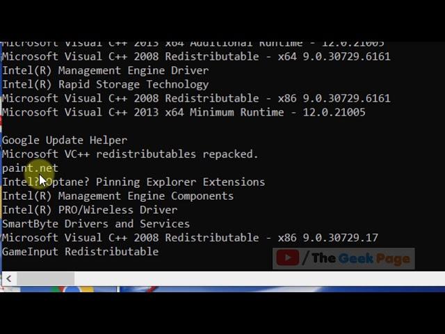 How to uninstall a software using command prompt in windows 10