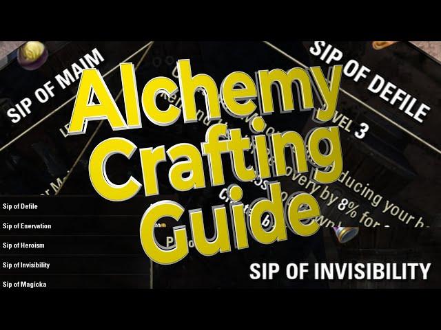 ESO Crafting Basics - Alchemy-How to Craft Potions and Poisons in ESO - crafting guide/alchemy guide