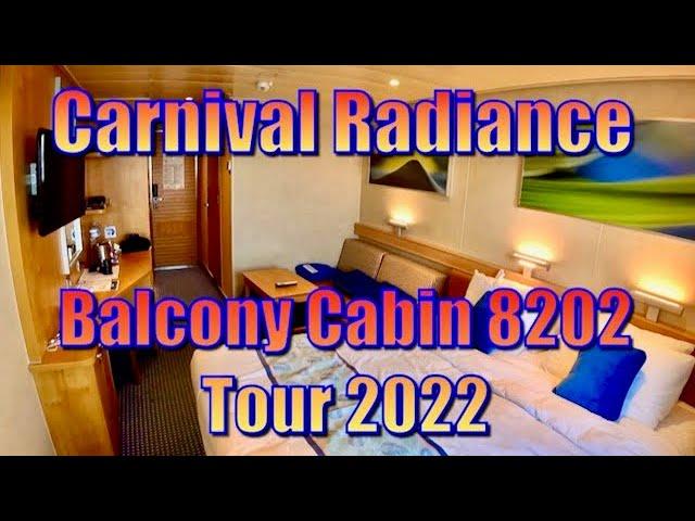 Carnival Radiance Balcony Cabin 8202 Tour 2022