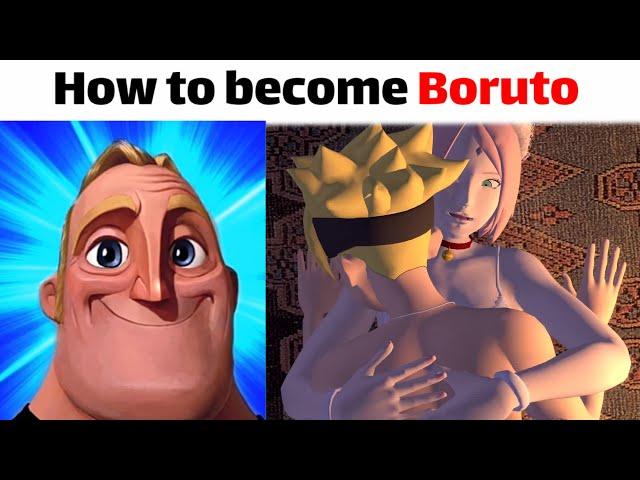 Mr incredible : How to become boruto and sleep with .. (+18)