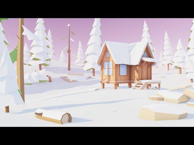 Unity Timelapse - Low Poly Winter