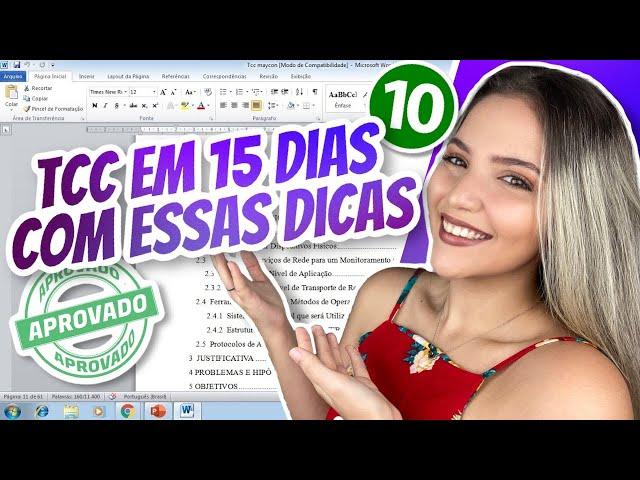   COMO FAZER TCC RÁPIDO E FÁCIL | SUPER DICAS! | Mari Rel