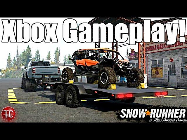 SnowRunner: MEGA CAB Hauls TURBO CAN AM to MUDDY TRAIL! XBOX SERIES X MODS GAMEPLAY!