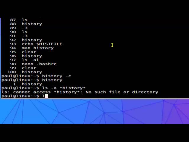 How to clear command line history in Linux