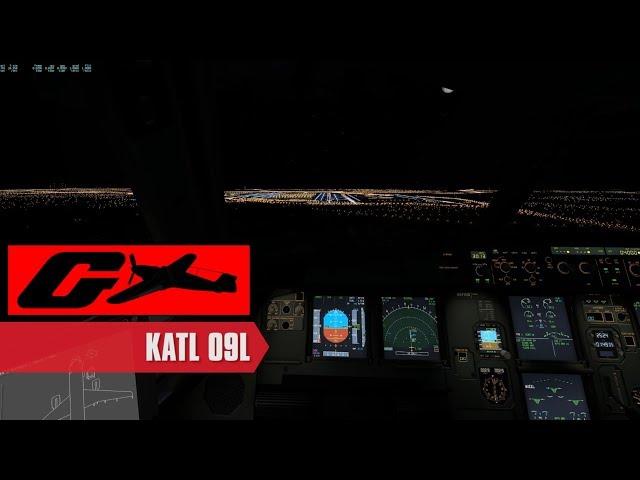 [X-Plane 11] A320 Landing - KATL 09L [Nimbus KATL scenery!]