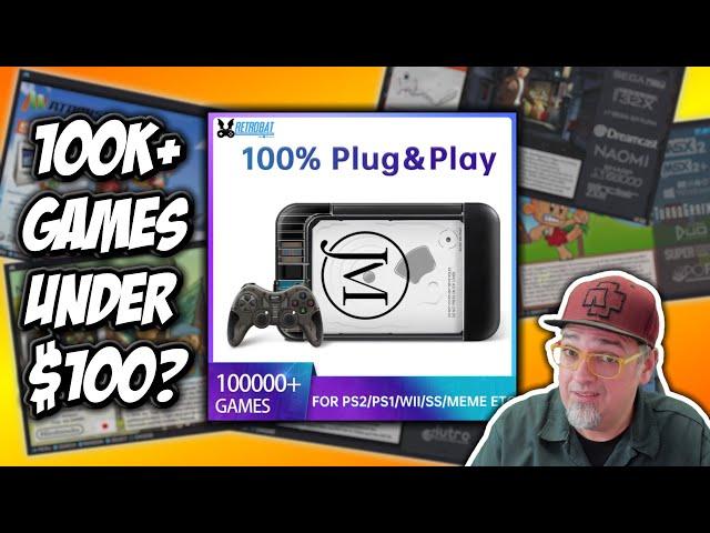 100,000 Retro Games For Under $100 & Plug & Play? Retrobat 2TB Hard Drive Review..