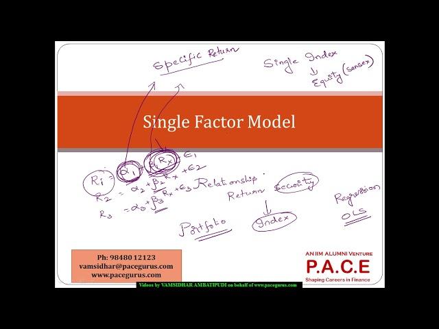 Single Factor Model