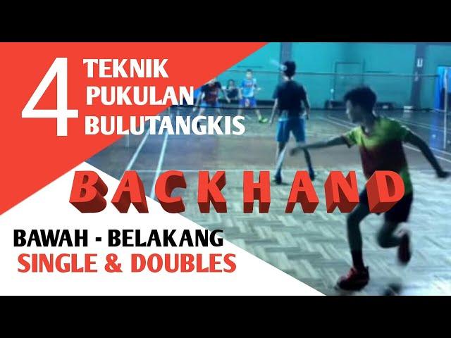 BADMINTON BACKHAND TECHNIQUE Lower Back - Badminton channel Indonesia (English Subtitles)