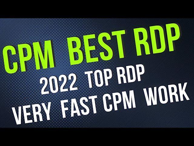 RDP One Month || Best RDP For CPM Work || 100% Secure RDP || Paid RDP For One Month