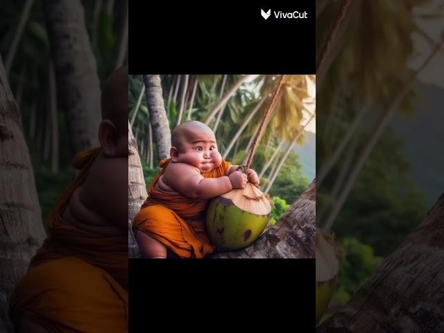 Cute baby little monk video  #shorts #ytshorts| #monkvideo​ #cutemonk​ #baby​ #cutebaby​