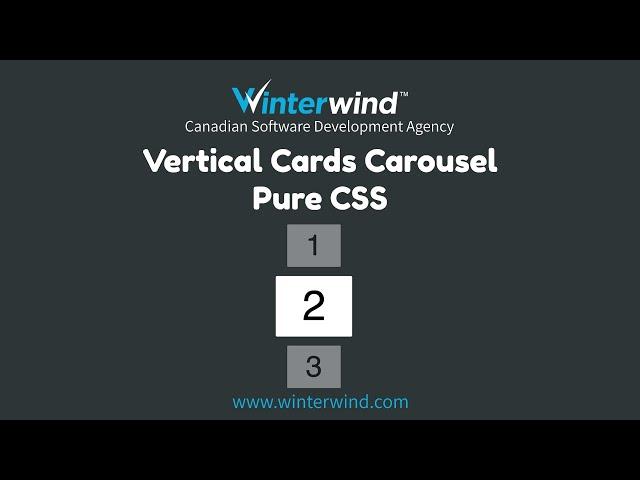 Vertical Cards Carousel Using CSS Only