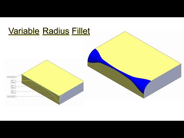 Solidworks Tutorial | Variable Radius Fillet