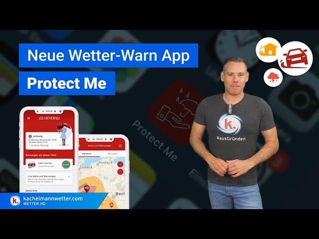 Kostenlose Wetter-Warn App Protect Me - das Update