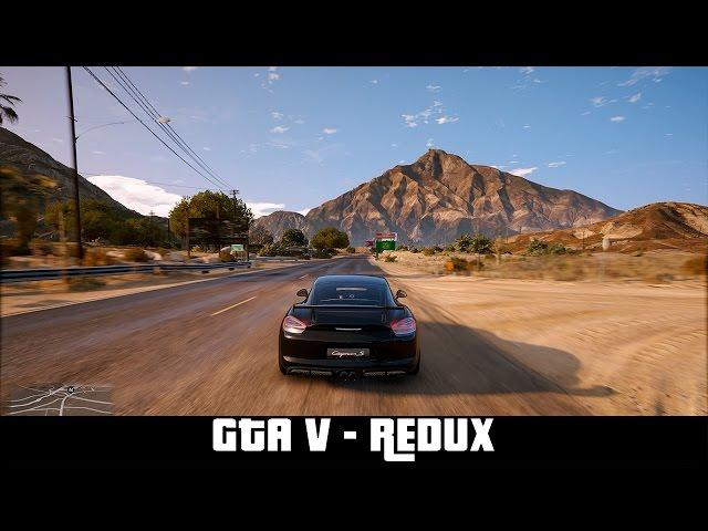 GTA V - Redux (mod) - Gameplay and Benchmark