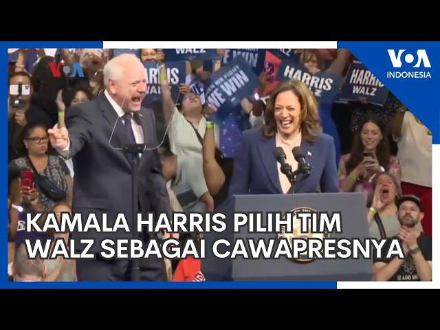 Kamala Harris Pilih Tim Walz sebagai Cawapresnya