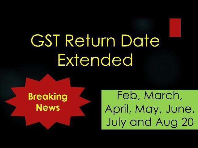 GST Return Due date Extended// Most Awaited Notification//