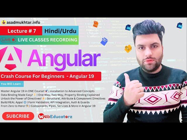  Live Class Angular 19 | Urdu | Hindi | Lecture 7 | Asad mukhtar #angular #live #webdevelopment