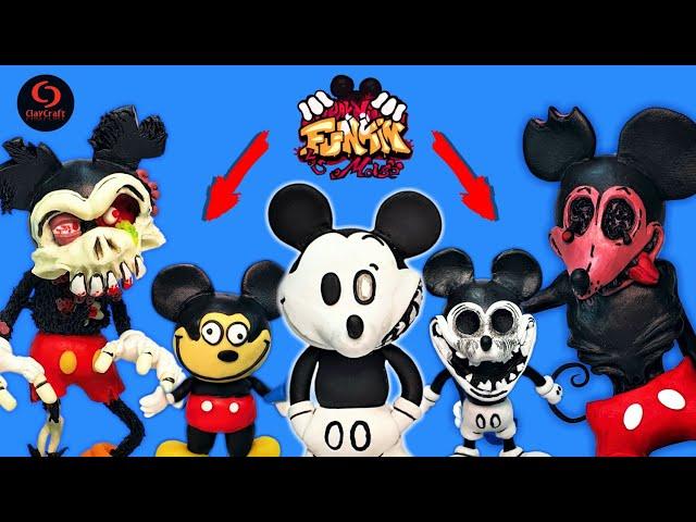 Making All MICKEY MOUSE Mods with clay | FRIDAY NIGHT FUNKIN' | FNF