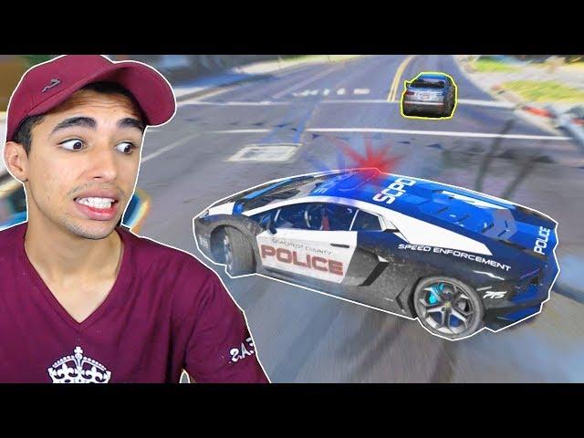 GTA V: POLICIA E LADRÃO - PERSEGUIÇÃO DE LAMBORGHINI!!! - #24