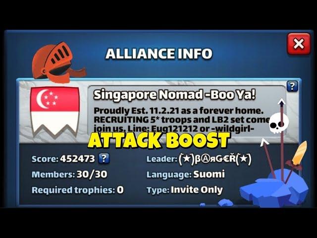 Empires and Puzzles - ATTACK BOOST - War Hits vs Singapore Nomad -Boo Ya! - Wojna z Singapore Nomad