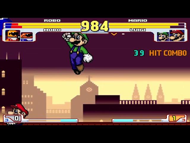 NICK54222 MUGEN: Robo and Mobo VS Super Mario and Super Luigi