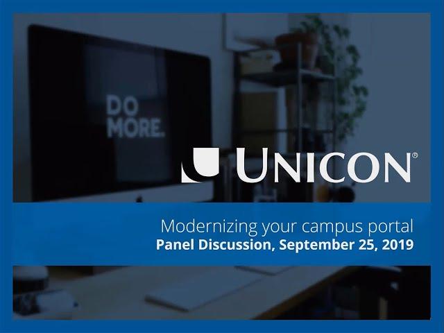 Webinar: Modernizing Your Campus Portal