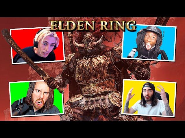 Elden Ring - Streamers REACT to Radahn Consort of Miquella (Boss Fight)