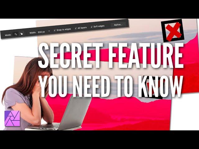 Secret Feature in the Affinity Photo Selection Brush