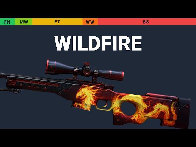 AWP Wildfire - Skin Float And Wear Preview