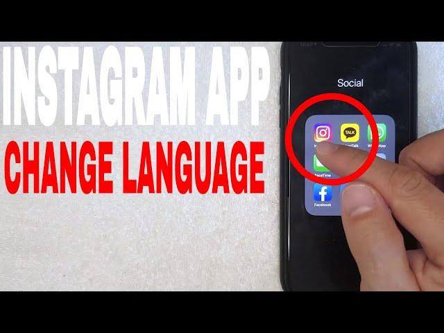   How To Change Language On Instagram App 