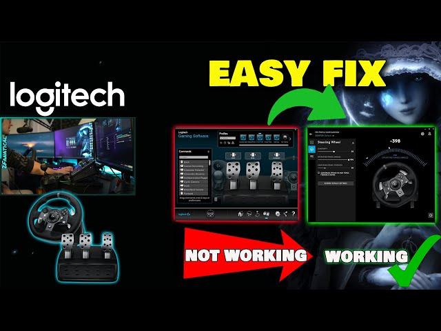 Logitech Steering Wheel Not Working in G Hub software - FIX