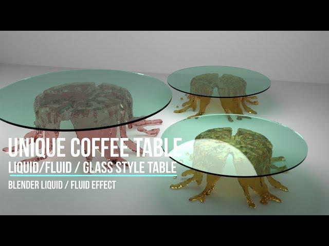 Unique Coffee Table Blender 3d Liquid / Fluid Table