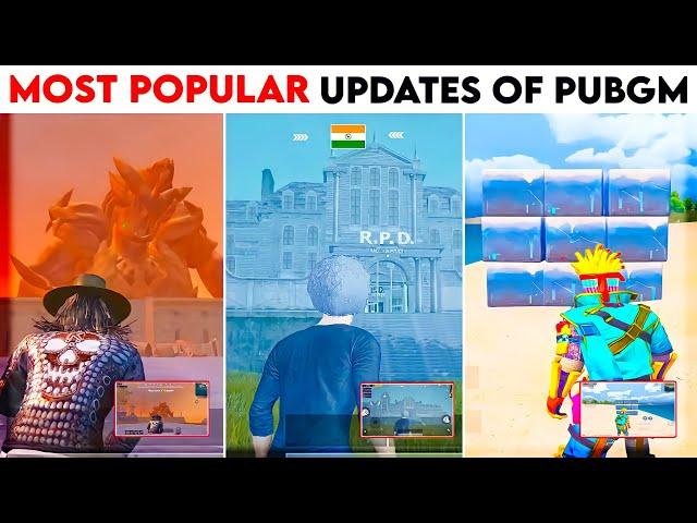 All 5+ MOST POPULAR *PUBG MOBILE UPDATES* Ever  Who was the best updates Ever! [Hindi]