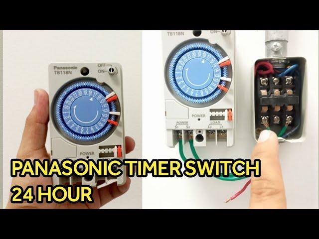 Panasonic Timer Switch 24 Hour Clock Auto On  OFF Motor - Light Control | Local Electrician