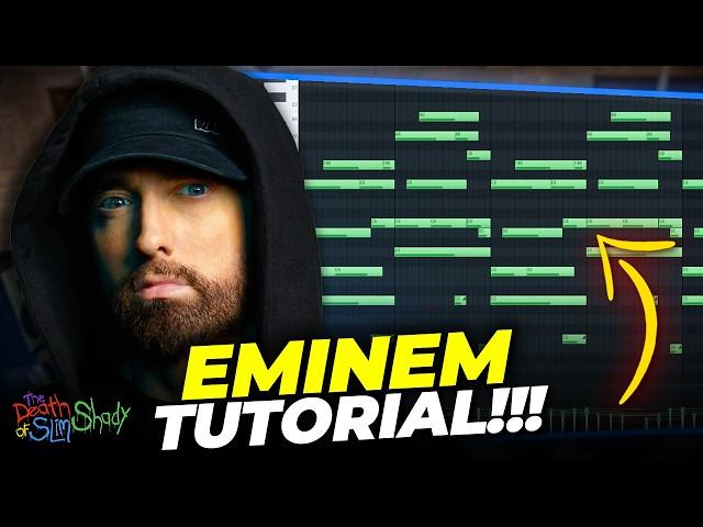 Making A Modern Eminem Type Beat For 'The Death of Slim Shady' Album