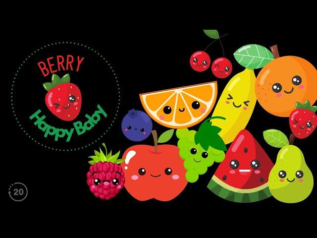 Baby's Happy Colorful Fruit Fun - High Contrast Baby Sensory Video