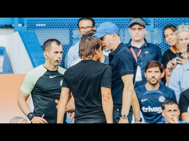 Thomas Tuchel Vs Antonio Conte | Both Managers Red Carded🟥