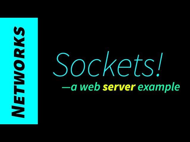 Program your own web server in C. (sockets)