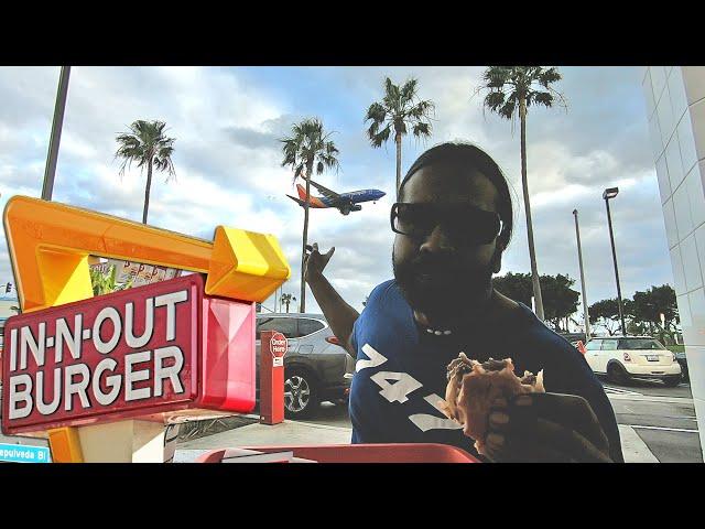 How to eat the In-N-Out Burger at LAX - Wilbur Sargunaraj