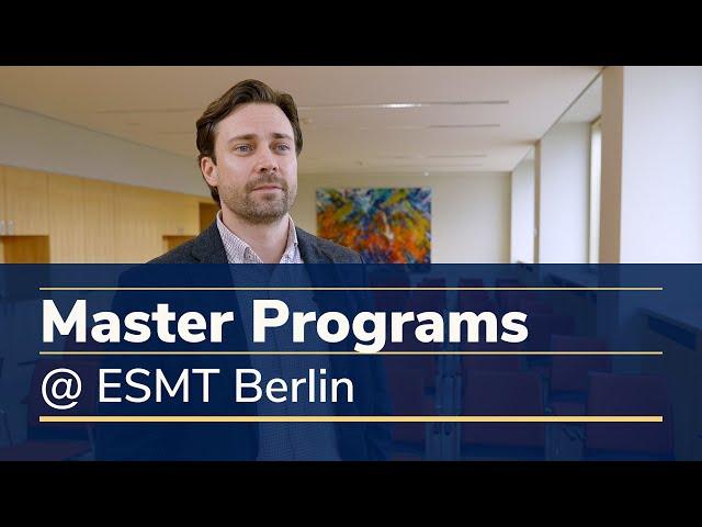 Master Programs at ESMT Berlin