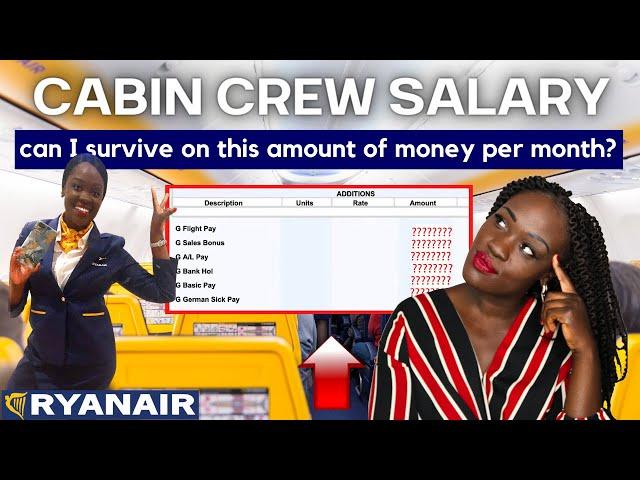 Ryanair Cabin Crew Salary?  [My Payslip Breakdown] FLIGHTS, BONUS, DEDUCTIONS. How Much Money€£$