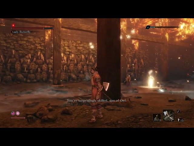 只狼 -「 蝶夫人」Boss战 | Sekiro -「Lady Butterfly」Boss Fight #gamer #gaming #sekiro