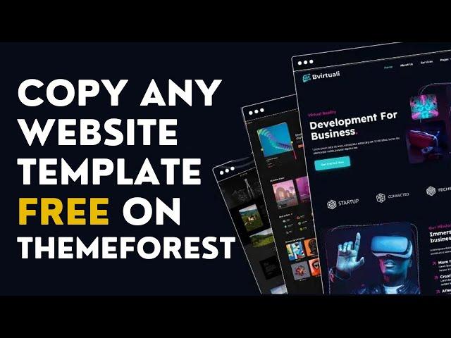 How to Copy Any Website Template From Themeforest, Customize & Own It.